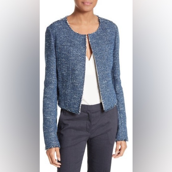 Theory ‘Ualana’ Indigo Tweed Jacket